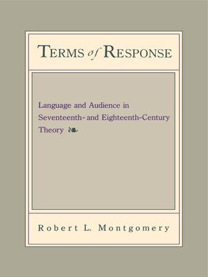 cover image of Terms of Response